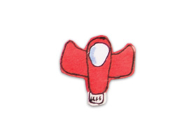 Illustration de vaisseau spatial rouge
