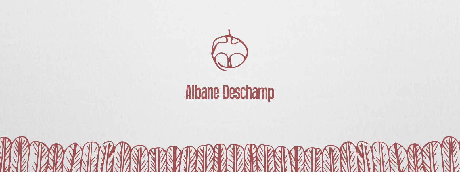 Identité graphique de Albane Deschamp