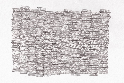 Motif de plumes pour en outil graphique de l'identité graphique d'Albane Deschamp