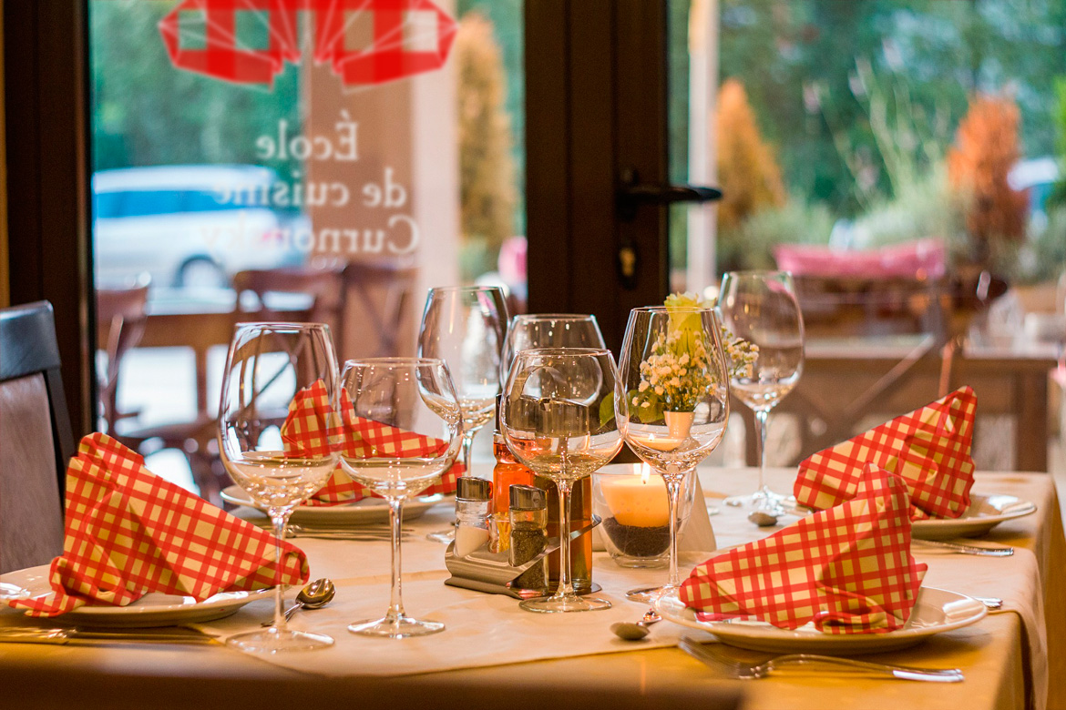 Mise en situation du restaurant Curnonsky