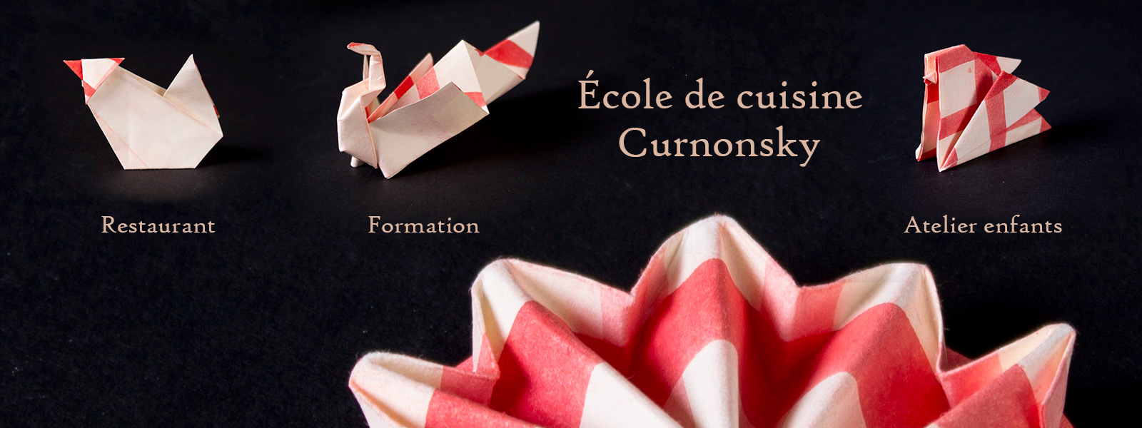 Identité graphique de l'école de cuisine Curnonsky