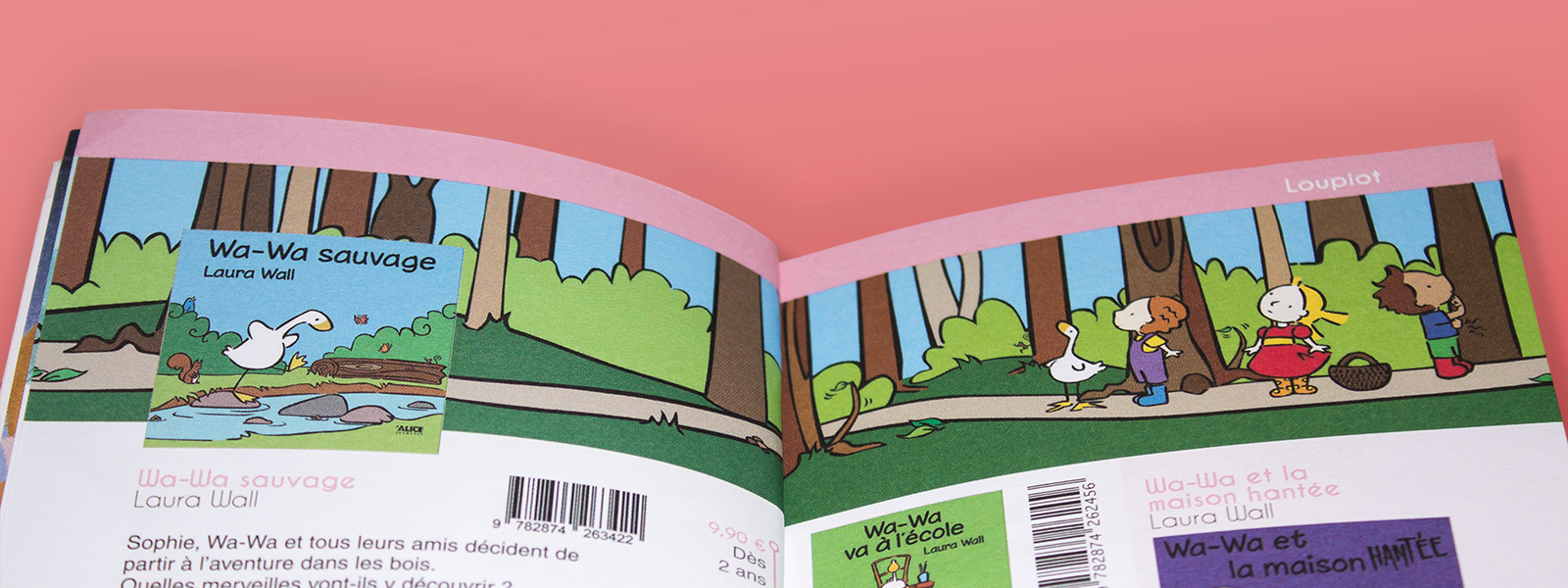 Mise en page d'une double page thématique
